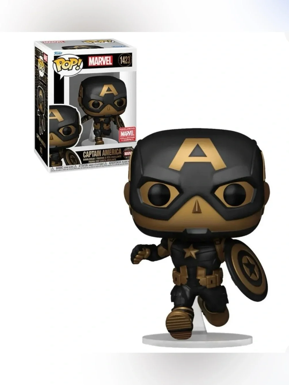 Funko Pop! Captain America #1423 Marvel Collector Corps 85 Years - Bobblehead